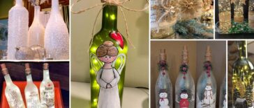 Οι 50 Καλύτερες Χριστουγεννιάτικες κατασκευές με μπουκάλια κρασιού για Φέτος