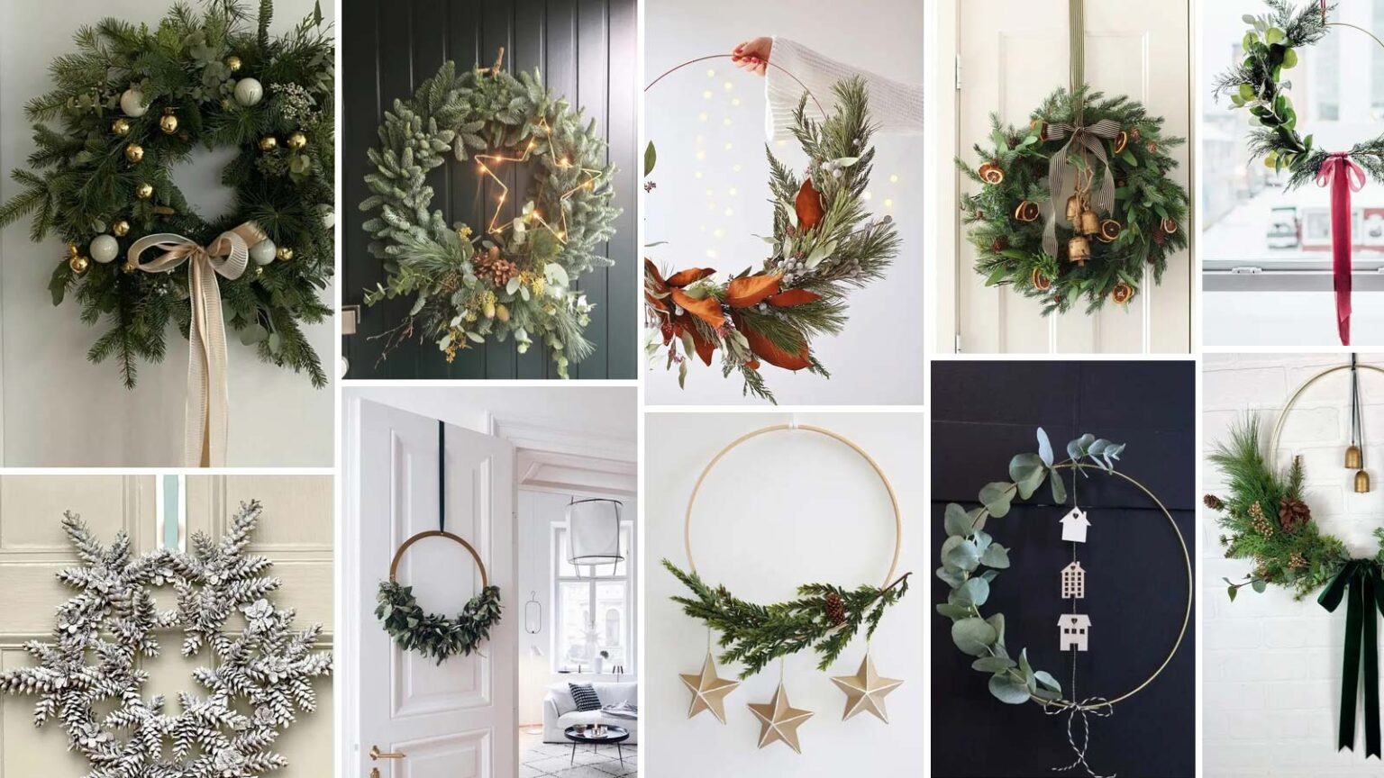 Χριστούγεννα 2023: 60 Μοντέρνα και Μινιμαλιστικά Χριστουγεννιάτικα Στεφάνια με λίγα χρήματα