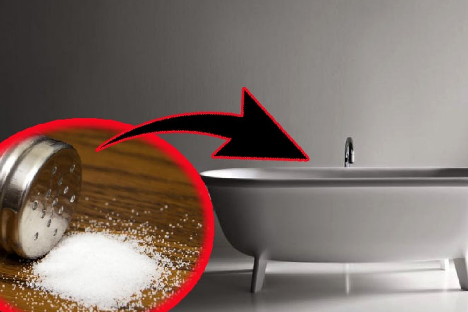 Λεκέδες στη Μπανιέρα: Το Αλάτι Είναι Αρκετό για να Επαναφέρει τη Λάμψη της Μπανιέρας