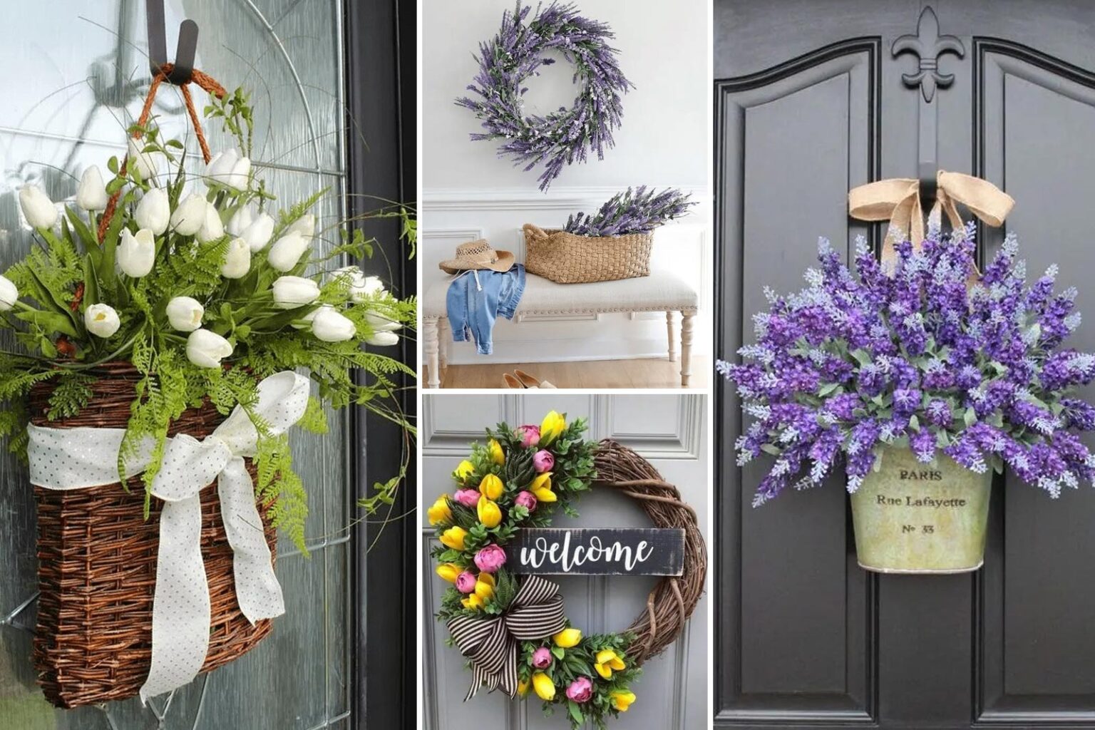 Καλωσορίζουμε την Άνοιξη με 64 Ανοιξιάτικα Στεφάνια για την Εξώπορτα - Ομορφιά και Φύση στον χώρο σου