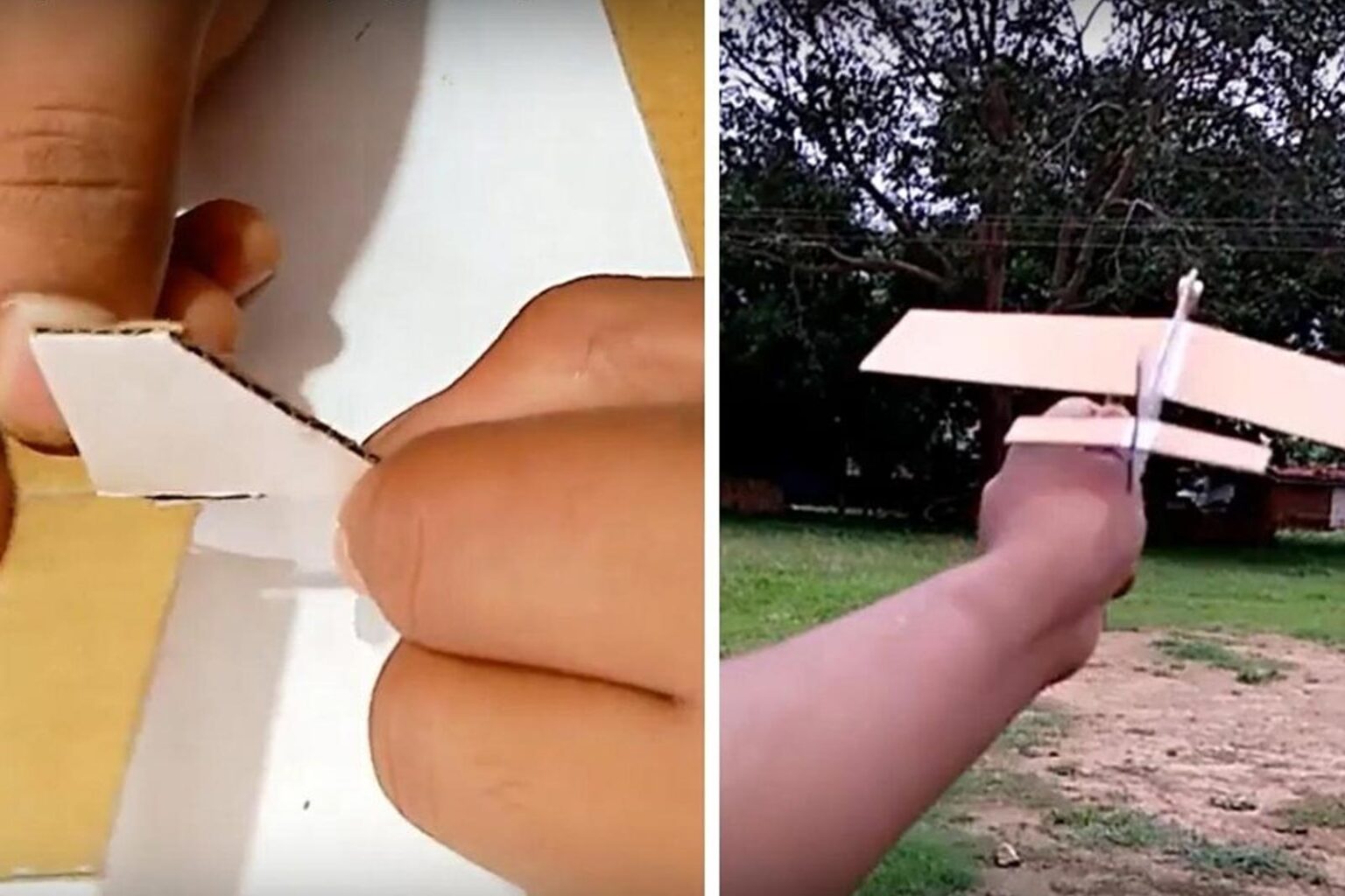 Πώς να Φτιάξετε Εύκολα ένα Αεροπλάνο από Χαρτόνι - Οδηγίες