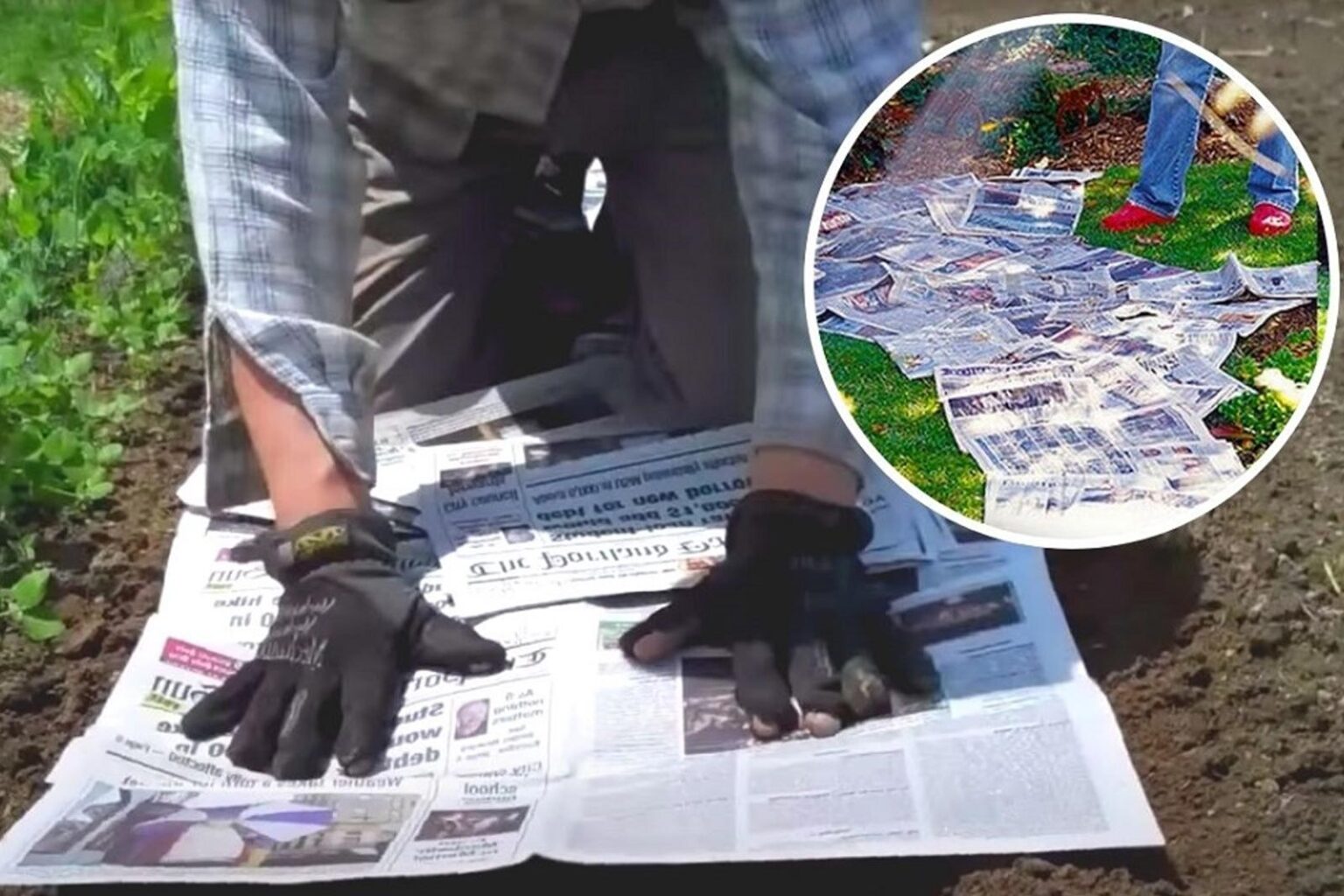 Βάλτε Εφημερίδες για να Απαλλαγείτε από τα Ζιζάνια στον Κήπο