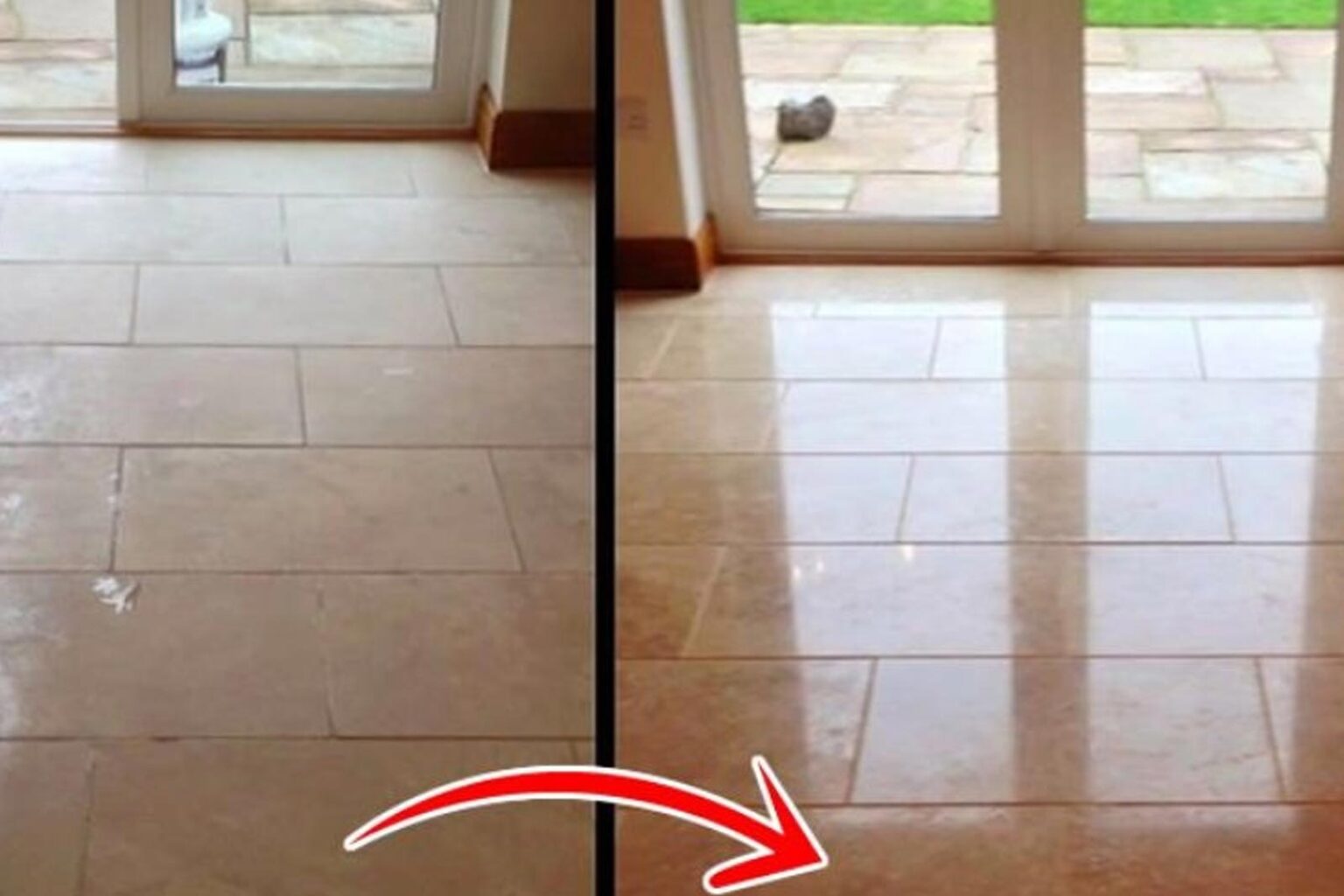 Οικολογικό Σπιτικό Καθαριστικό για την Απολίπανση Δαπέδων με ένα Πέρασμα