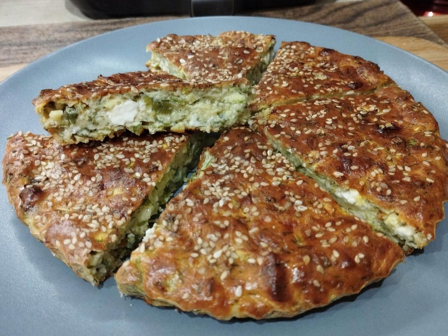 Κολοκυθόπιτα στο air fryer χωρίς φύλλο