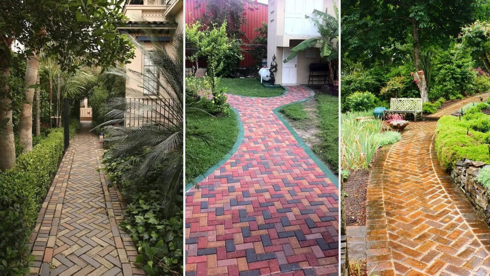 41 Ιδέες για Μονοπάτια Κήπου με Τούβλα