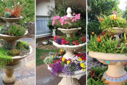 Φανταστική Ιδέα: 45 Ιδέες για Σιντριβάνια Ζαρντινιέρες για τον Κήπο σας