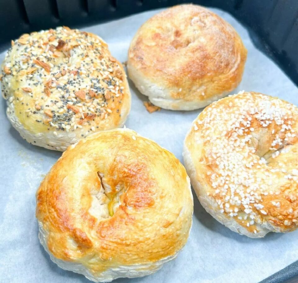 Bagels στο Air Fryer με 2 Μόνο Υλικά