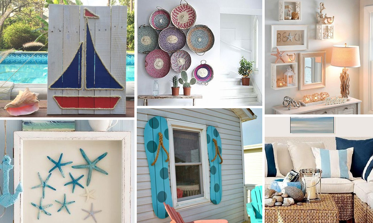 50+ Καλοκαιρινές ιδέες και DIY κατασκευές με φυσικά υλικά για διακόσμηση τοίχου