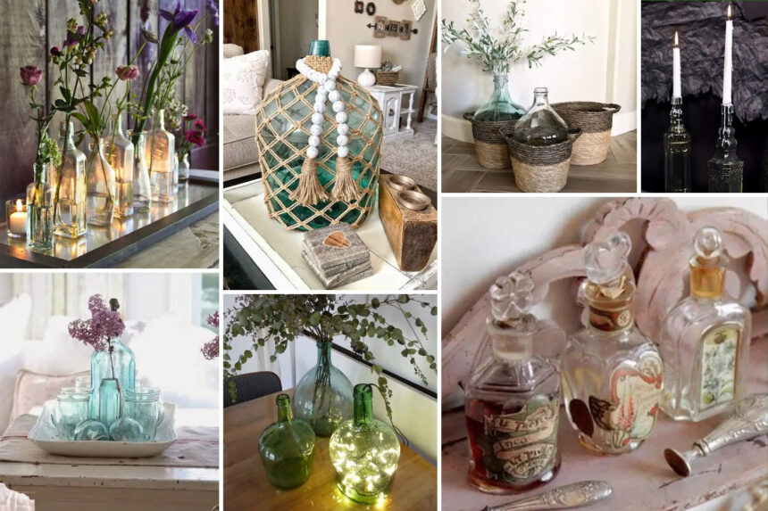 Κατασκευές με γυάλινα μπουκάλια: 60 μοναδικές ιδέες για να διακοσμήσεις το σπίτι σου