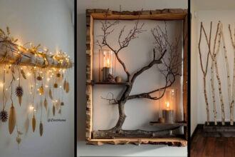 DIY Φθινοπωρινή διακόσμηση με κλαδιά