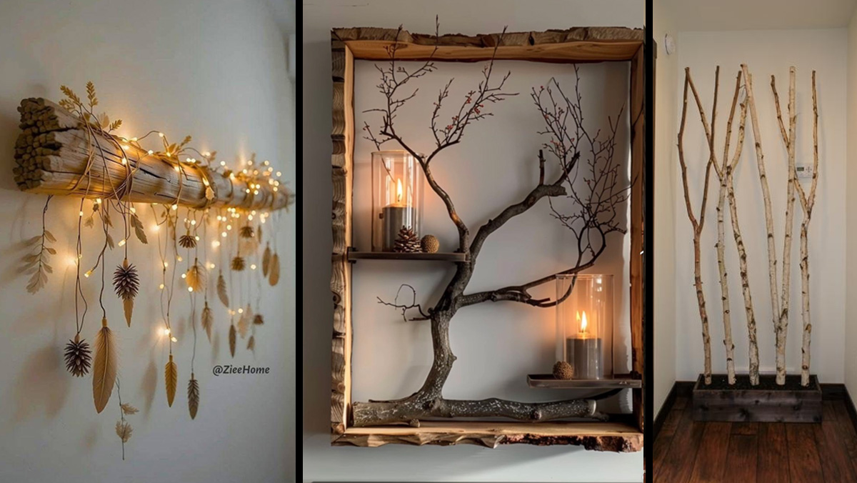 DIY Φθινοπωρινή διακόσμηση με κλαδιά