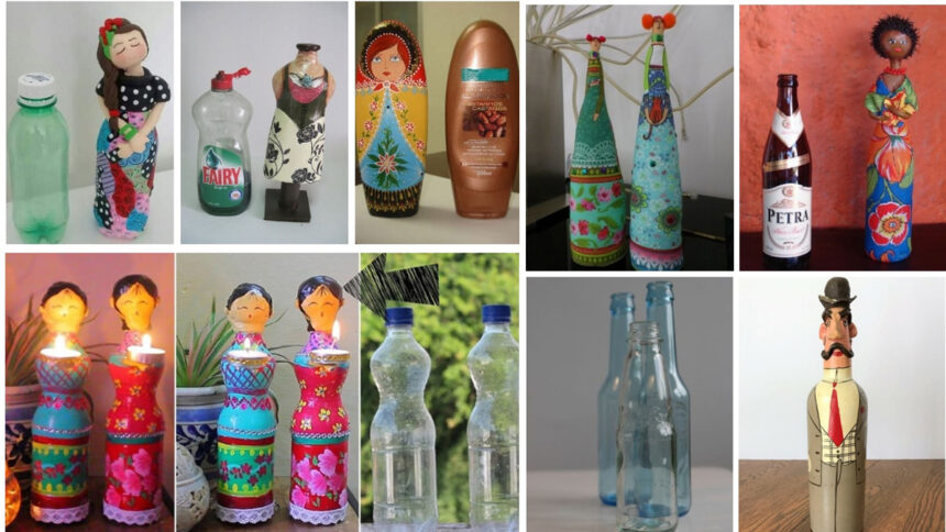 Η ανακύκλωση που έγινε λατρεία: Μπουκάλια μεταμορφώνονται σε μοναδικές κούκλες