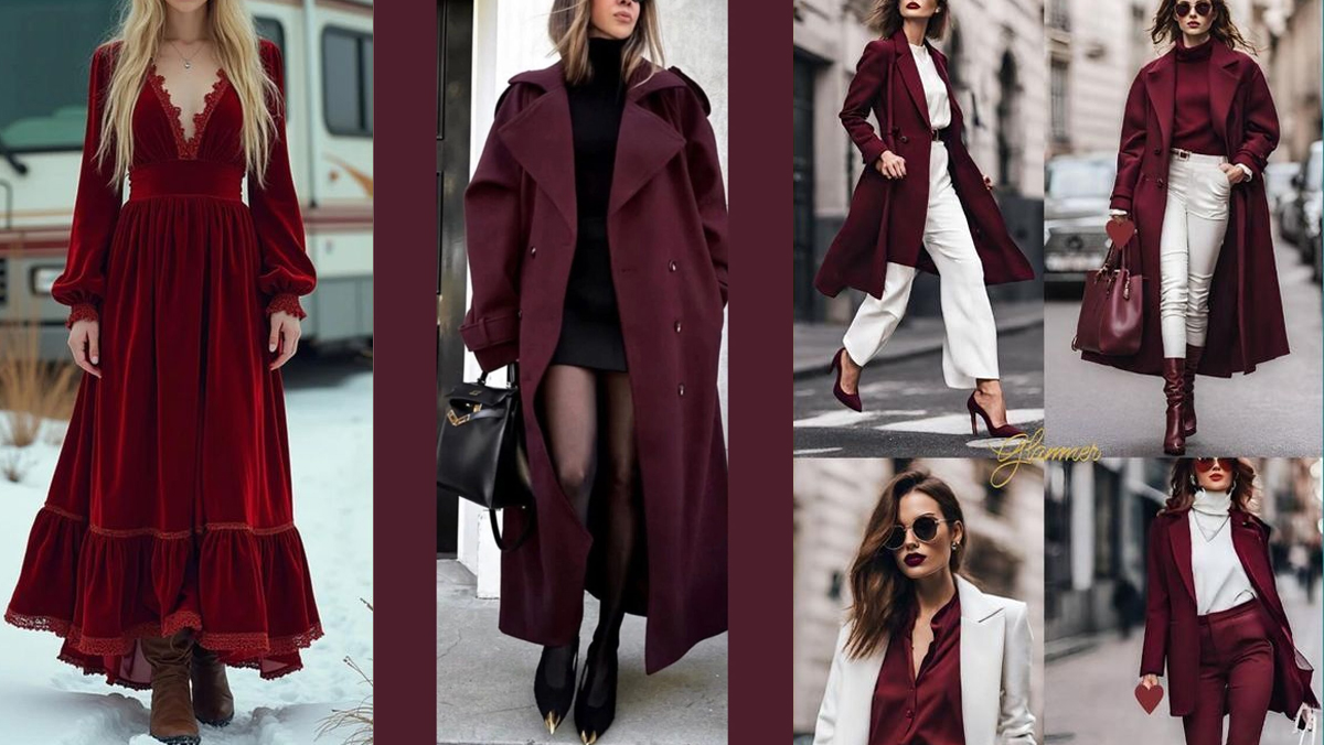 Μπορντώ φόρεμα και ρούχα: Burgundy το Trend για τον χειμώνα 2025-2026