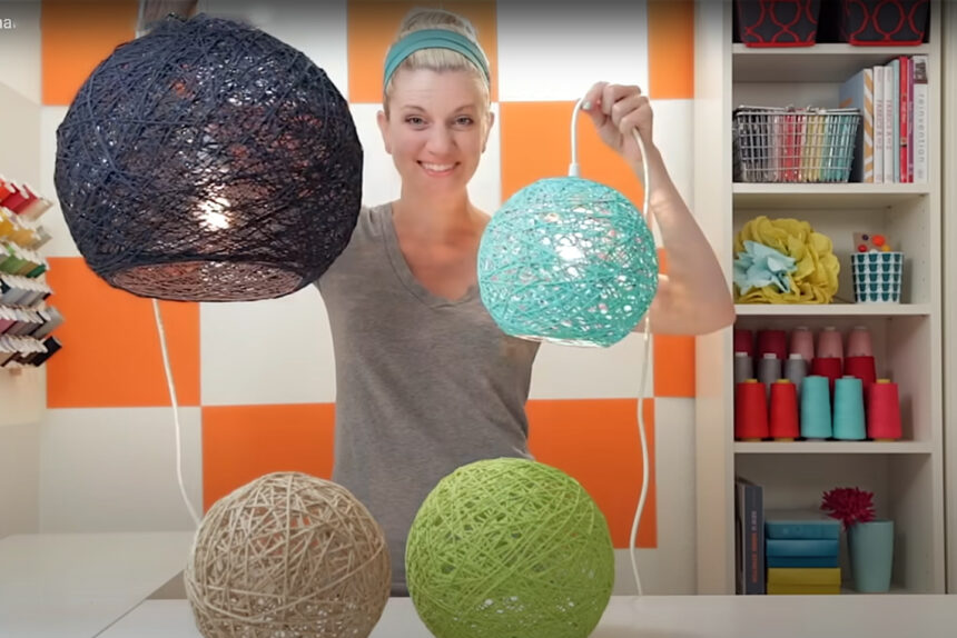 DIY φωτιστικό από σπάγγο - Μια low budget κατασκευή που θα αλλάξει το σπίτι σου