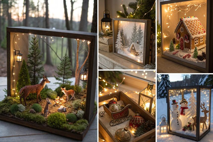 Κλείσε τη μαγεία σε κουτί: 16 μοναδικές ιδέες για χριστουγεννιάτικα DIY shadow Box