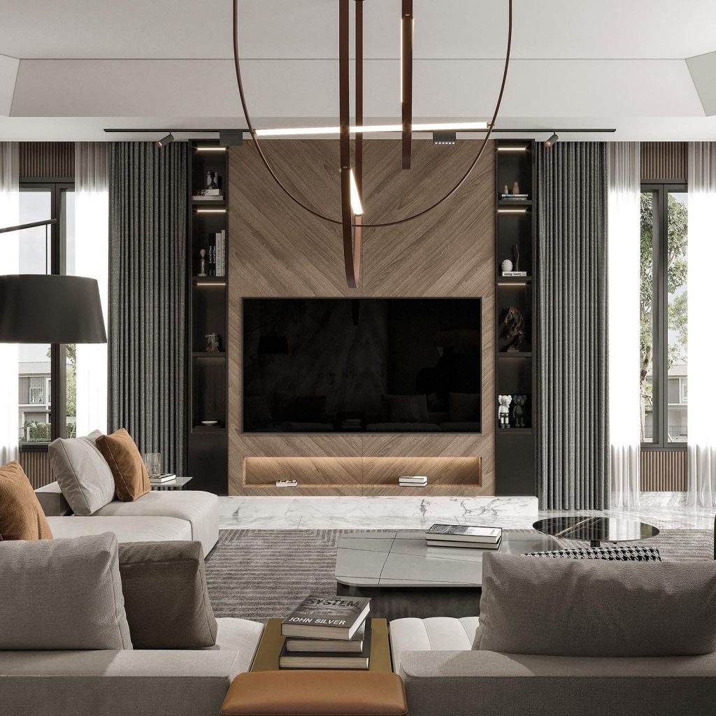 20 μοναδικές και μοντέρνες ιδέες για Built-In Τηλεοράσεις και συνθέσεις στο σαλόνι 19 20 μοναδικές και μοντέρνες ιδέες για Built-In Τηλεοράσεις και συνθέσεις στο σαλόνι