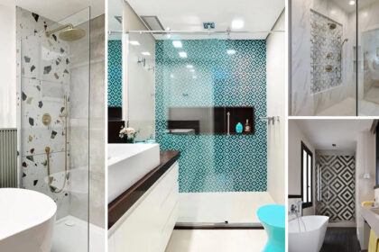 25 ιδέες για πλακάκια σε έναν τοίχο του ντους που θα τραβήξει αμέσως το βλέμμα