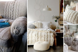 διακόσμηση σπιτιού με πλεκτά