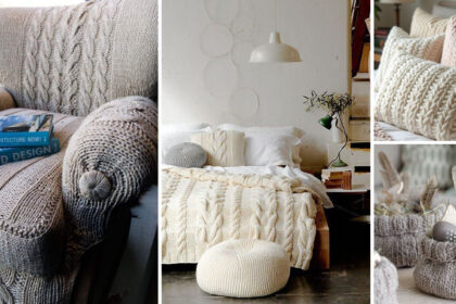 διακόσμηση σπιτιού με πλεκτά