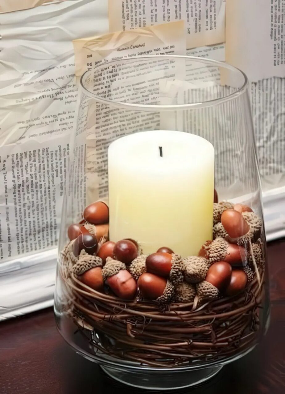 41 ιδέες φθινοπωρινής διακόσμησης με γυάλινα μπουκάλια, βάζα και γυαλικά