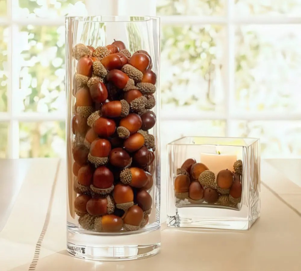 41 ιδέες φθινοπωρινής διακόσμησης με γυάλινα μπουκάλια, βάζα και γυαλικά