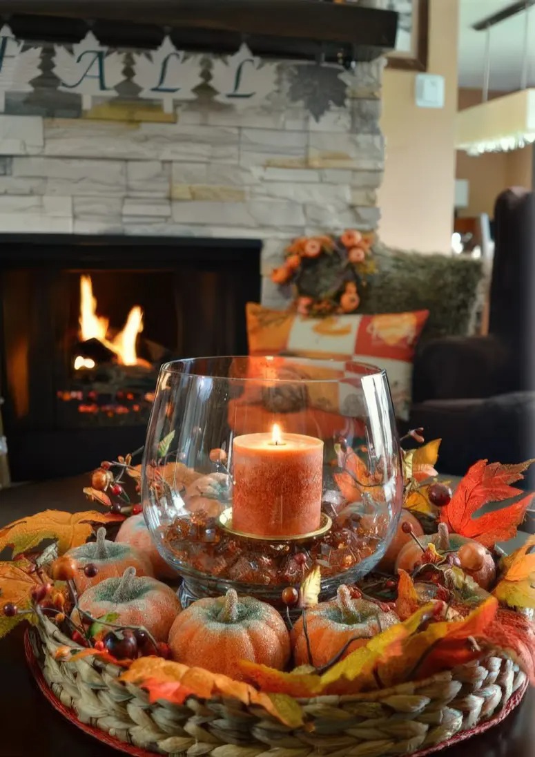 41 ιδέες φθινοπωρινής διακόσμησης με γυάλινα μπουκάλια, βάζα και γυαλικά