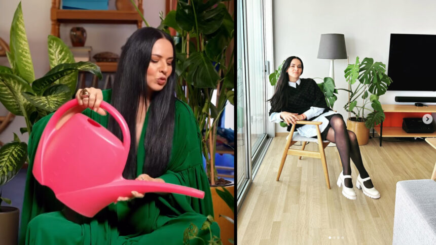 Η Ζενεβιέβ Μαζαρί αγαπάει τα φυτά εσωτερικού χώρου και μας αρέσει!