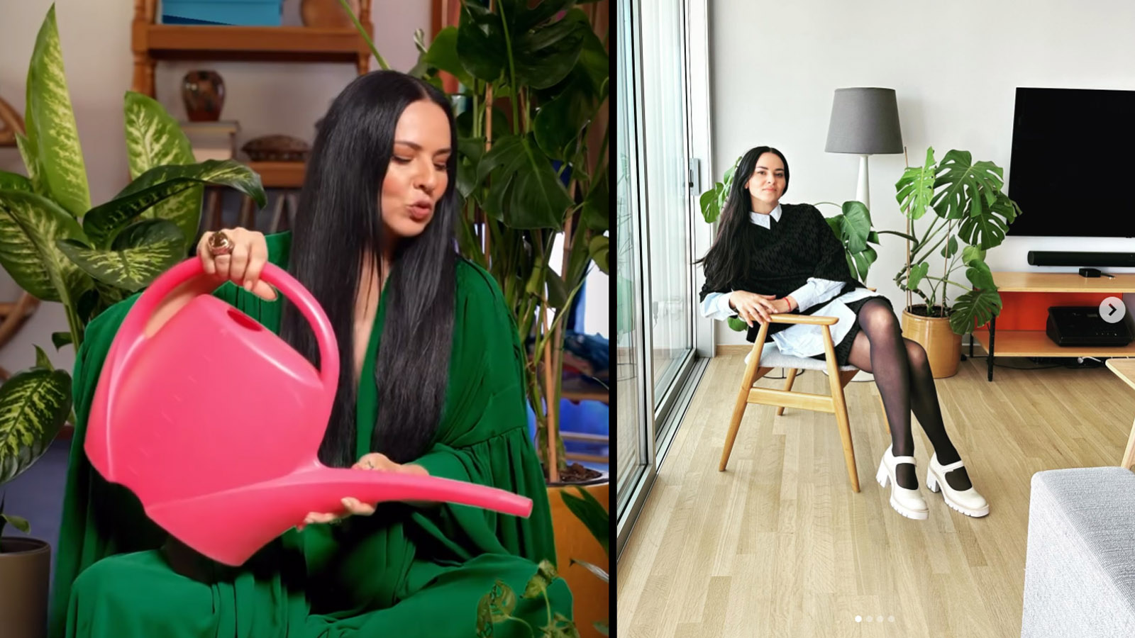 Η Ζενεβιέβ Μαζαρί αγαπάει τα φυτά εσωτερικού χώρου και μας αρέσει!