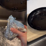 Το έξυπνο κόλπο με το αλουμινόχαρτο που έχει γίνει viral για να μην ρίχνεις το τηγανόλαδο στο νεροχύτη και να μην τον βουλώνεις