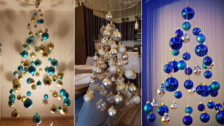 Στόλισε Δέντρο... χωρίς Δέντρο - Χριστουγεννιάτικα δέντρα μόνο με στολίδια