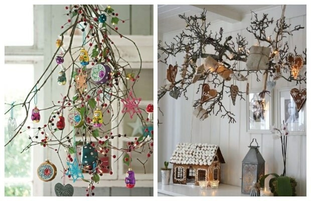 Τι να στολίσω αντί για Χριστουγεννιάτικο δέντρο - Απογείωσε τον χώρο σου με 22 Ιδέες με Κλαδιά