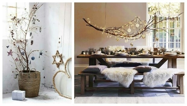 Τι να στολίσω αντί για Χριστουγεννιάτικο δέντρο - Απογείωσε τον χώρο σου με 22 Ιδέες με Κλαδιά