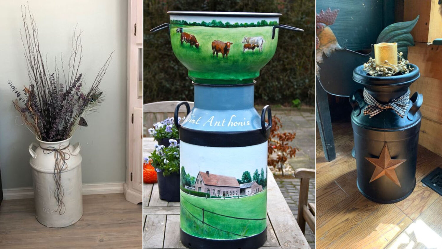 Μεταλλικές Καρδάρες Γάλακτος για το Σπίτι και τον Κήπο