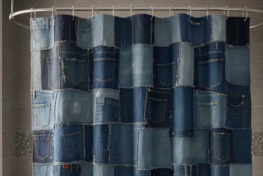 DIY από παλιά Jeans: Φτιάξε μια κουρτίνα για το μπάνιο που δεν θα τη βρεις σε κανένα μαγαζί