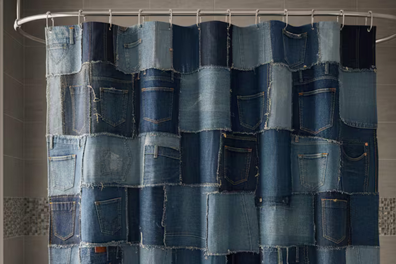 DIY από παλιά Jeans: Φτιάξε μια κουρτίνα για το μπάνιο που δεν θα τη βρεις σε κανένα μαγαζί