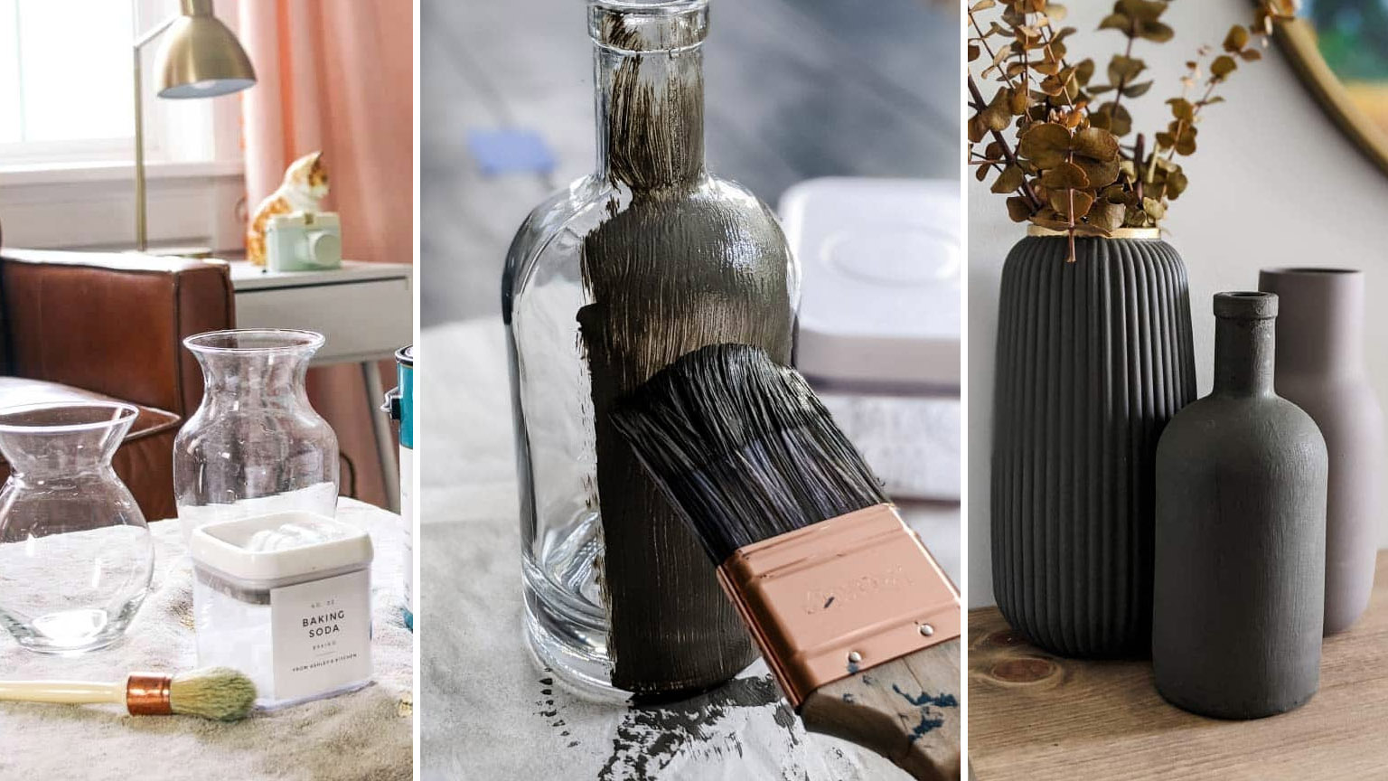 Με Ακρυλικό Χρώμα Και Μαγειρική Σόδα: Φτιάξε Εντυπωσιακά Βάζα που Μοιάζουν Κεραμικά