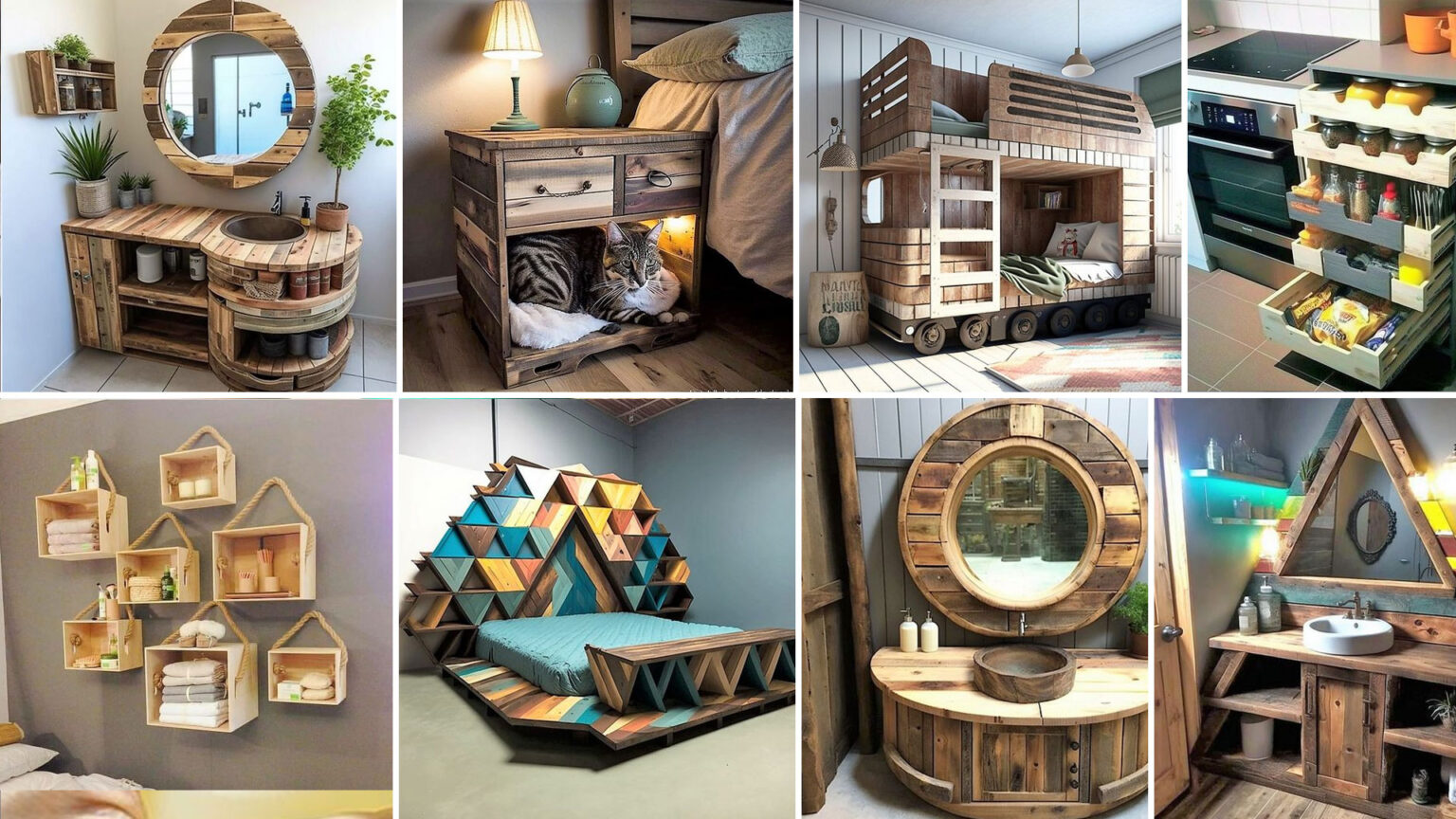 Έπιπλα από παλέτες: 30 ιδέες που μεταμορφώνουν τον χώρο