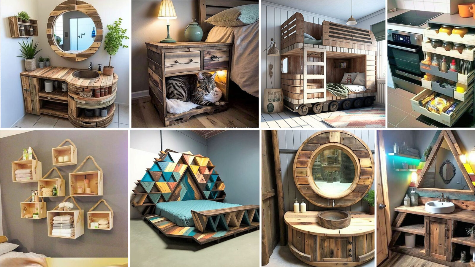 Έπιπλα από παλέτες: 30 ιδέες που μεταμορφώνουν τον χώρο