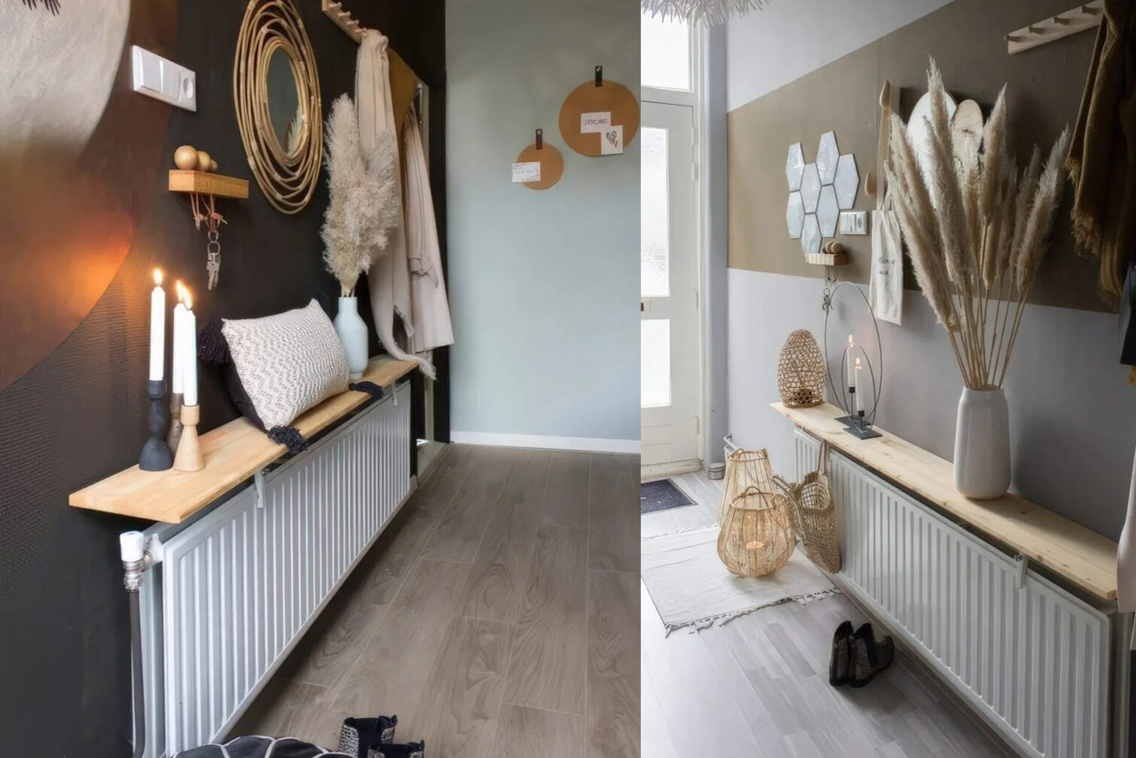 Ράφια πάνω από το καλοριφέρ: Πρακτικές ιδέες για να μην χάνεις ούτε πόντο για αποθήκευση