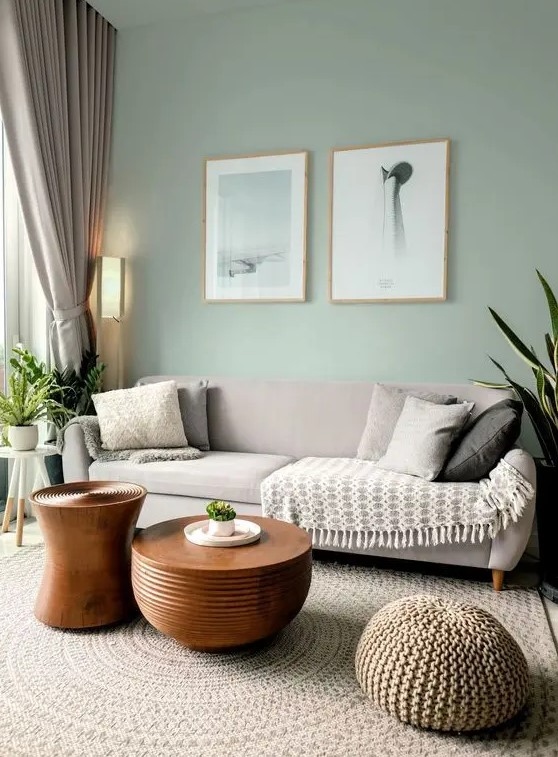 20 Όμορφα Σαλόνια σε Πράσινο και Γκρι 18 20 Όμορφα Σαλόνια σε Πράσινο και Γκρι