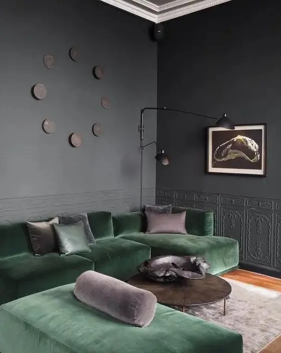 20 Όμορφα Σαλόνια σε Πράσινο και Γκρι 17 20 Όμορφα Σαλόνια σε Πράσινο και Γκρι