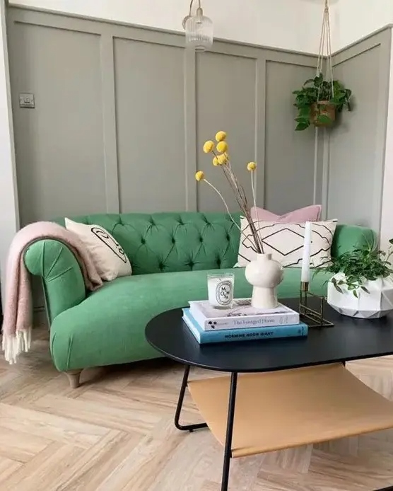 20 Όμορφα Σαλόνια σε Πράσινο και Γκρι 20 20 Όμορφα Σαλόνια σε Πράσινο και Γκρι