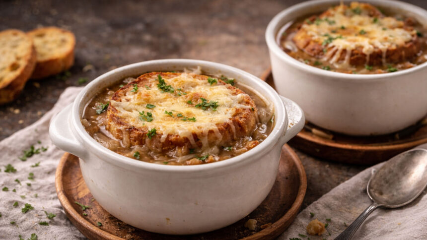 Η Αυθεντική Γαλλική Κρεμμυδόσουπα που "Κλέβει" την Καρδιά – Το Κλασικό Παριζιάνικο Πιάτο