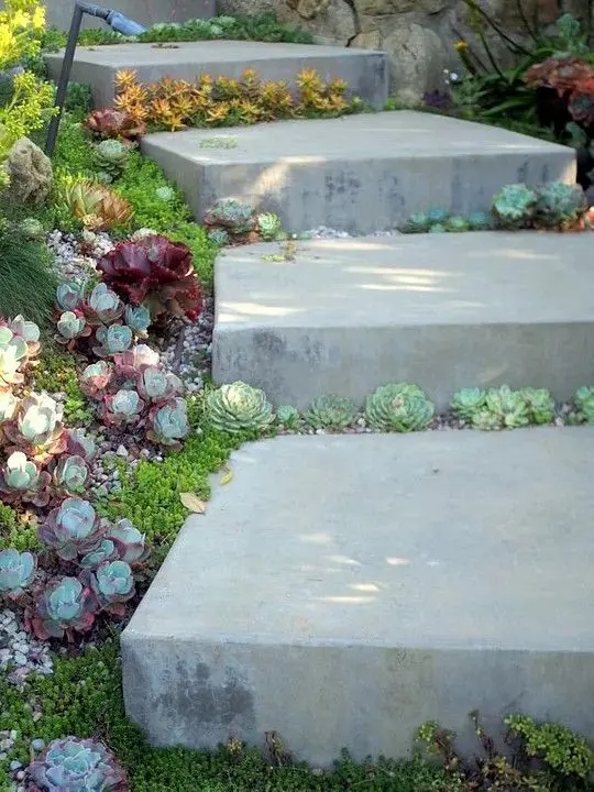 Τσιμεντένια σκαλιά κήπου: Πλεονεκτήματα, μειονεκτήματα και 25 μοντέρνες ιδέες 10 Τσιμεντένια σκαλιά κήπου: Πλεονεκτήματα, μειονεκτήματα και 25 μοντέρνες ιδέες