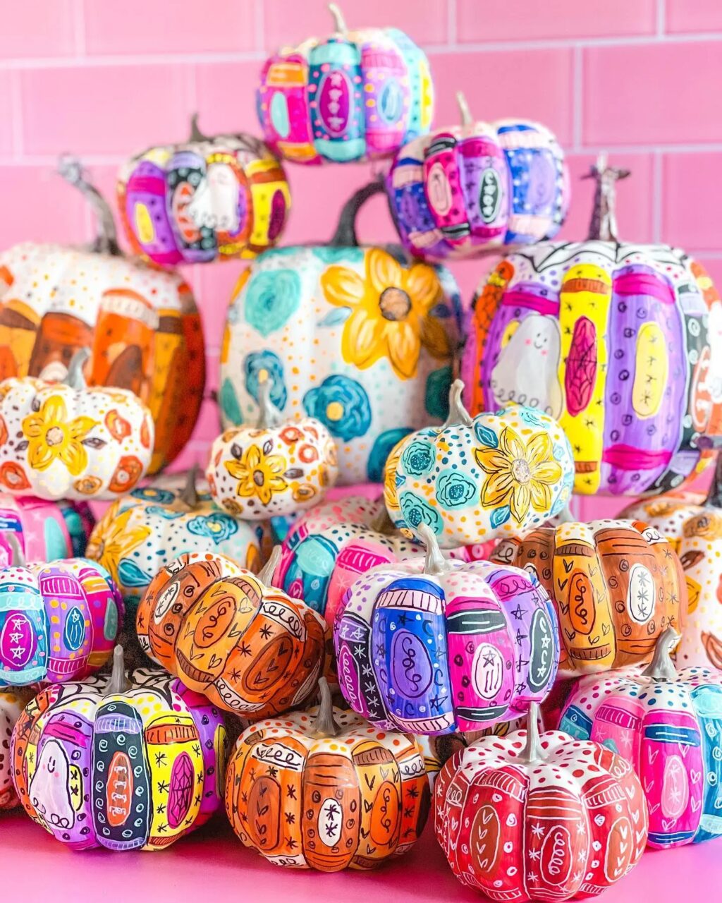 Ζωγραφισμένες κολοκύθες: 25 εύκολες ιδέες που δεν χρειάζονται καν σκαλίσματα 2 Ζωγραφισμένες κολοκύθες