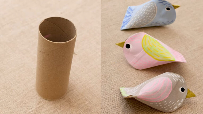 Ώρα για DIY: Φτιάξε πανέμορφα γλυκά πουλάκια με άδεια ρολά χαρτιού υγείας