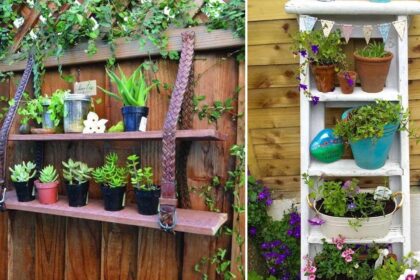 κατασκευές κήπου από παλιά ράφια