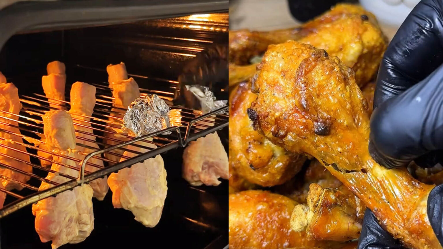 κρεμαστά μπουτάκια στη σχάρα του φούρνου