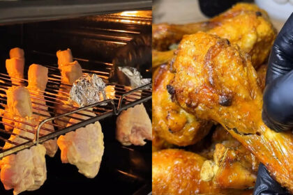 κρεμαστά μπουτάκια στη σχάρα του φούρνου