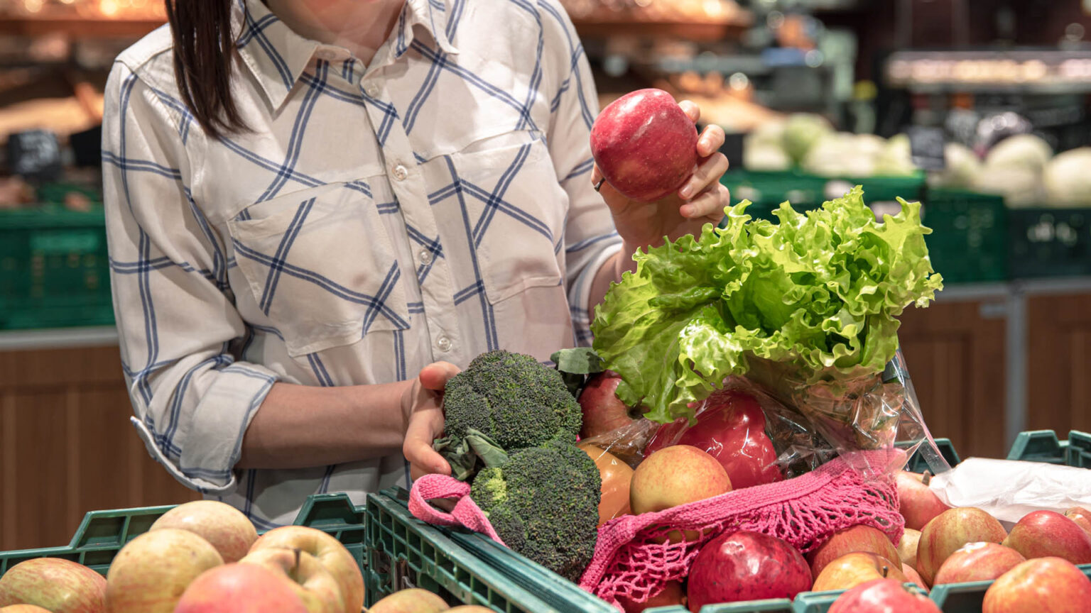λαχανικά στο σούπερ μάρκετ